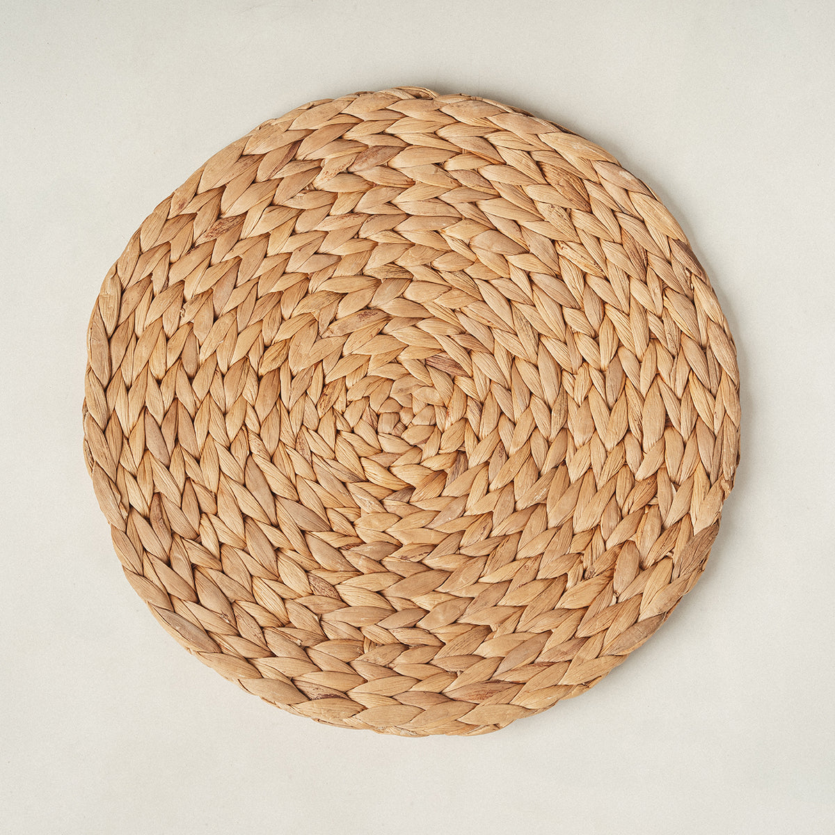 Round Natural Water Hyacinth Woven Placemat Set Artera Home