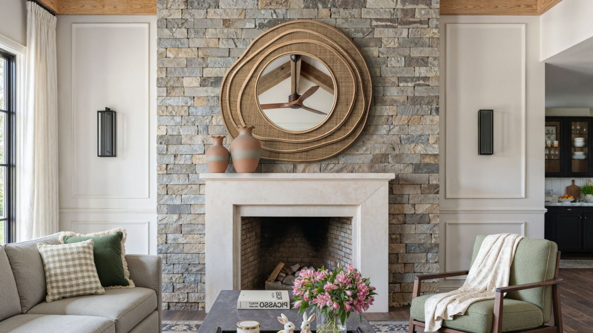 10 Designer Tips for Hanging a Mirror Above Your Fireplace