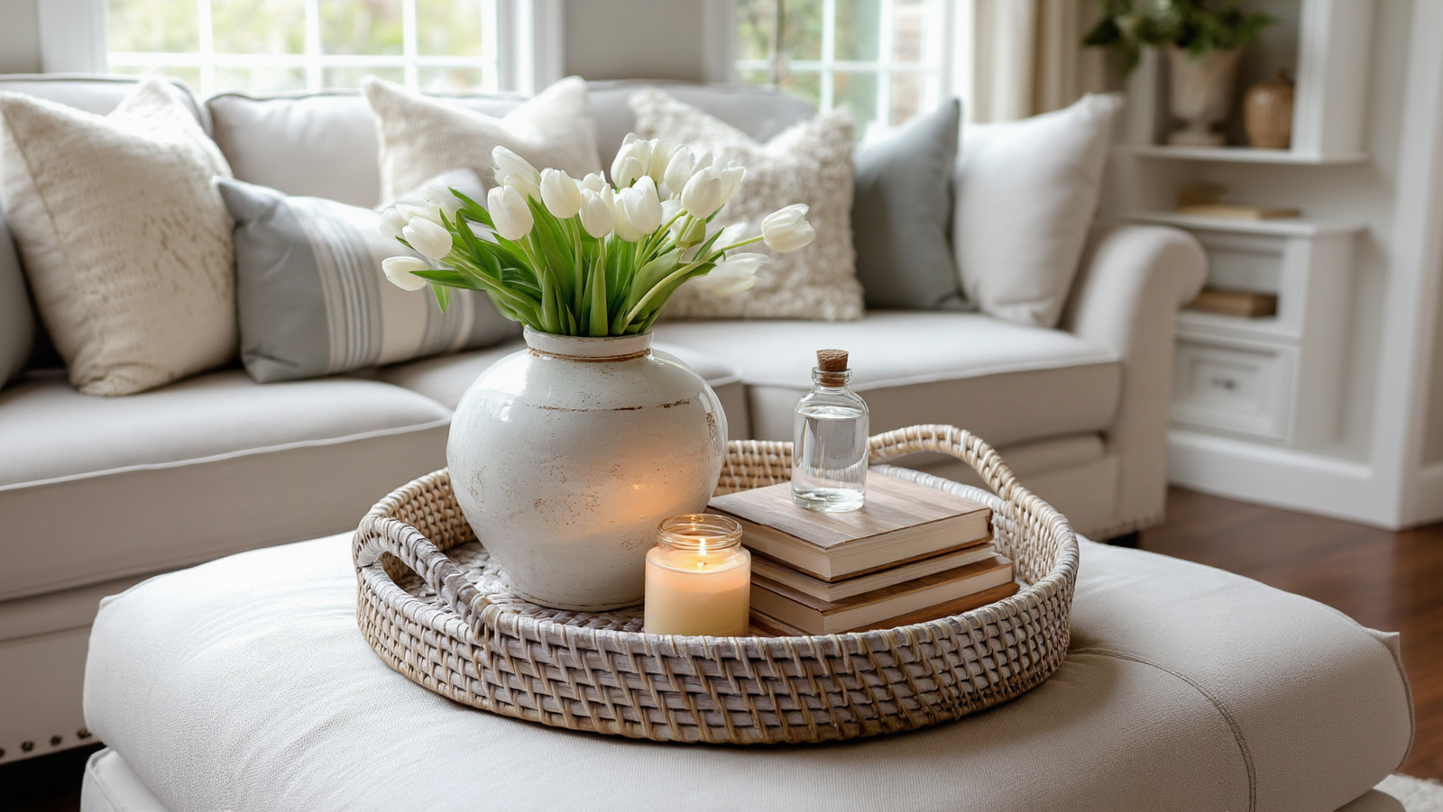 Top 10 Wicker Tray Decor Ideas Living Room with Cozy Vibes