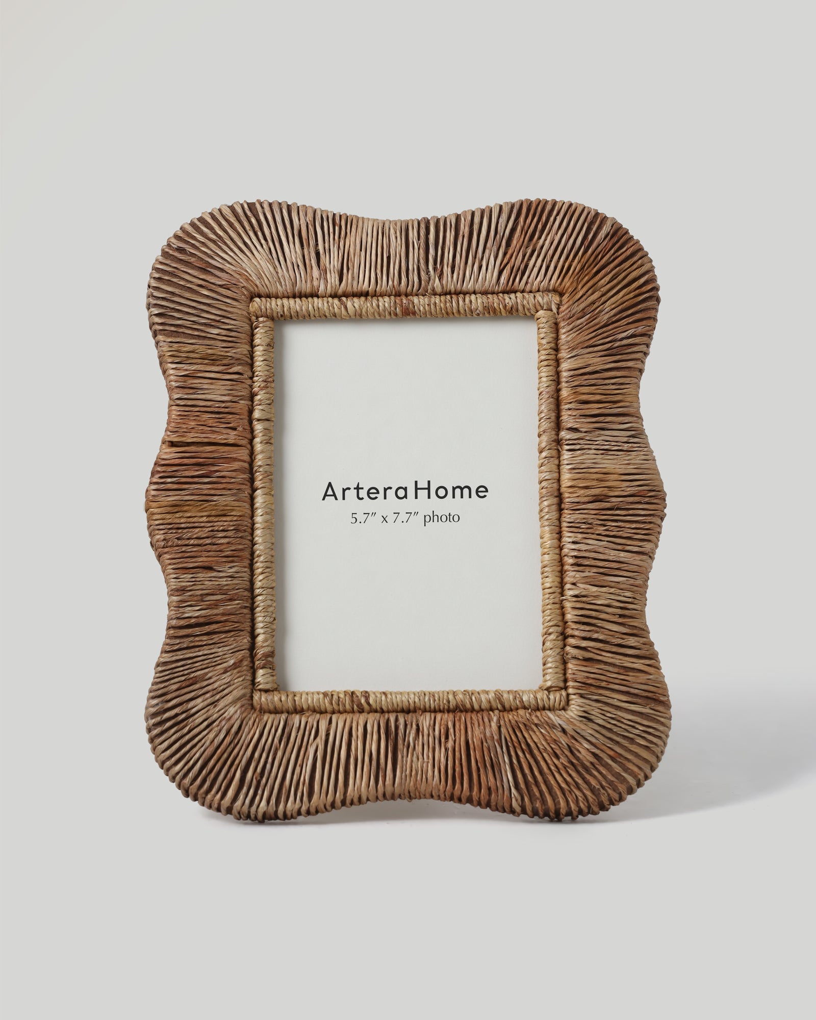 Wavy Woven Jute Photo Frame