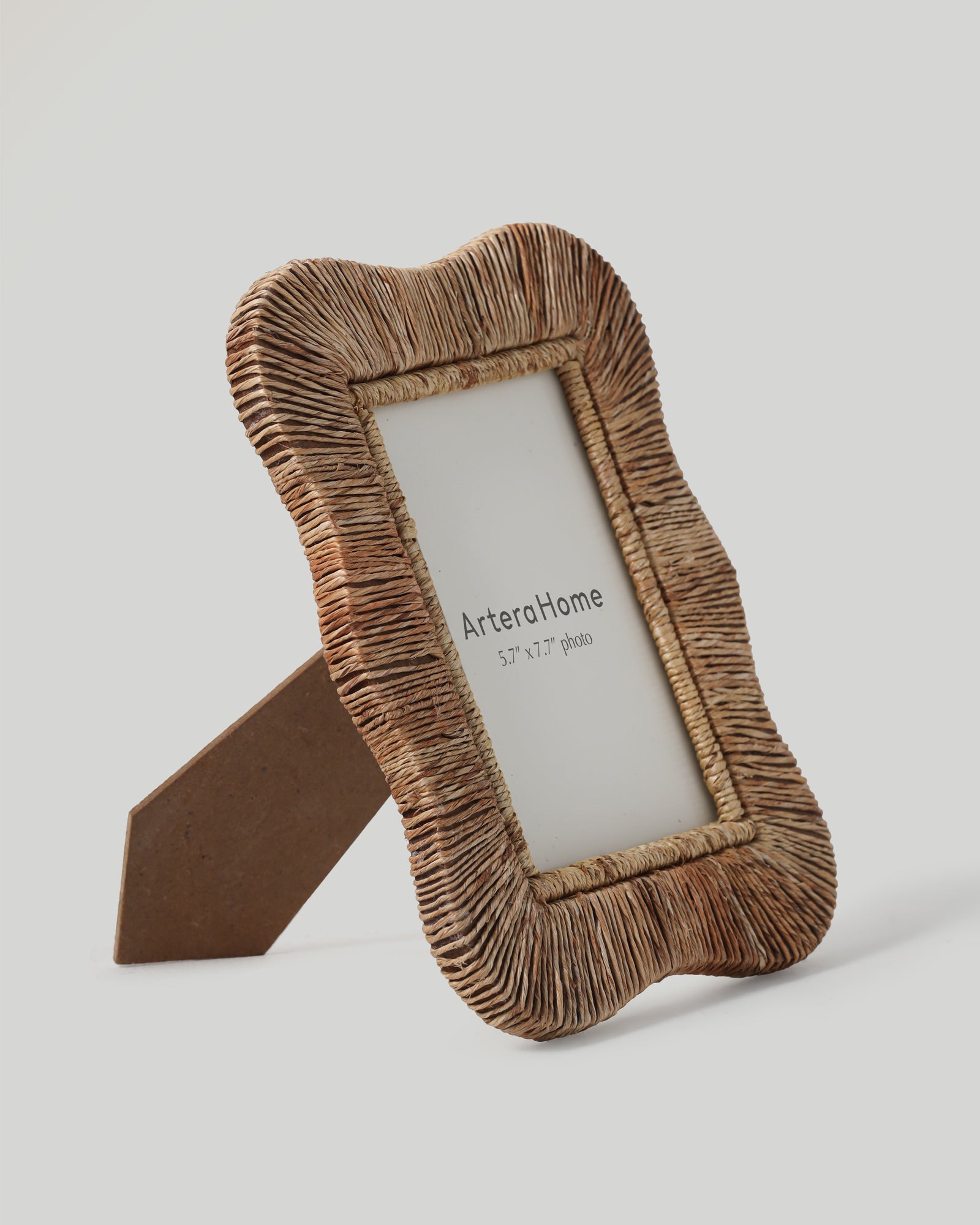 Wavy Woven Jute Photo Frame