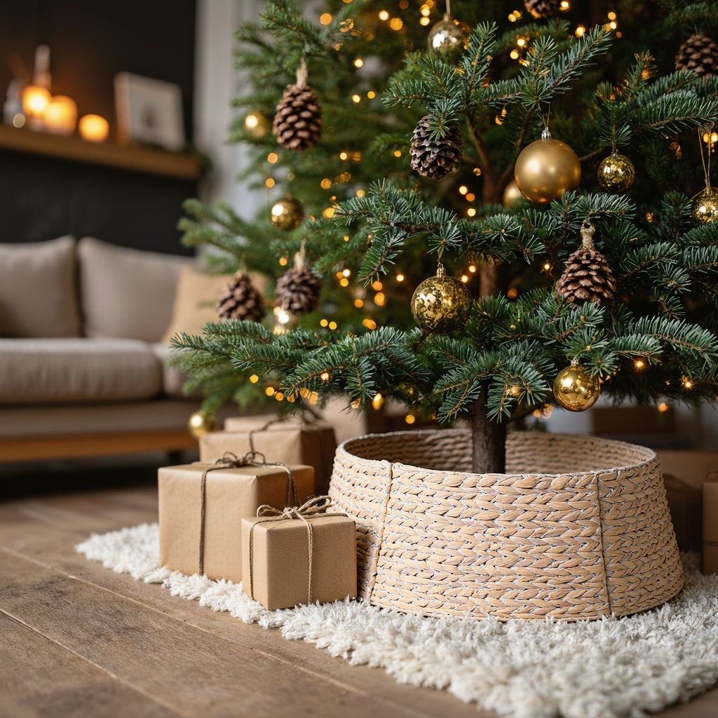 Woven Christmas Tree Collar - 24inches