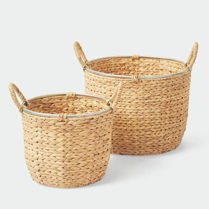 artera home storage basket with handles set of 2