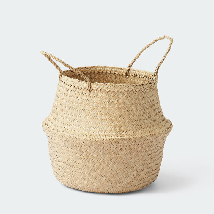 Artera Home pressed seagrass wicker planter vase