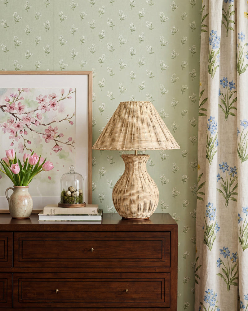Rattan Vase Table Lamp