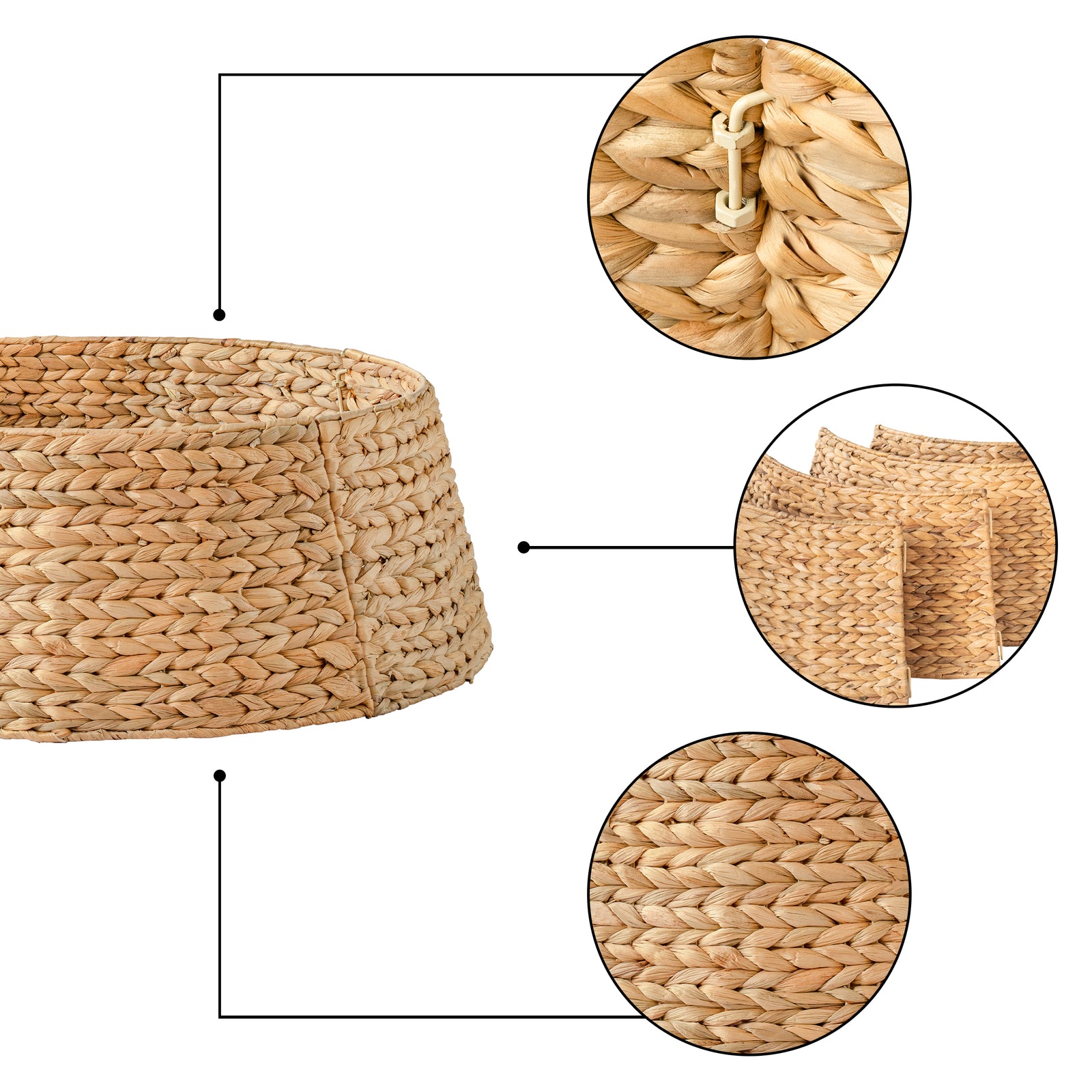 Woven Christmas Tree Collar - 24inches