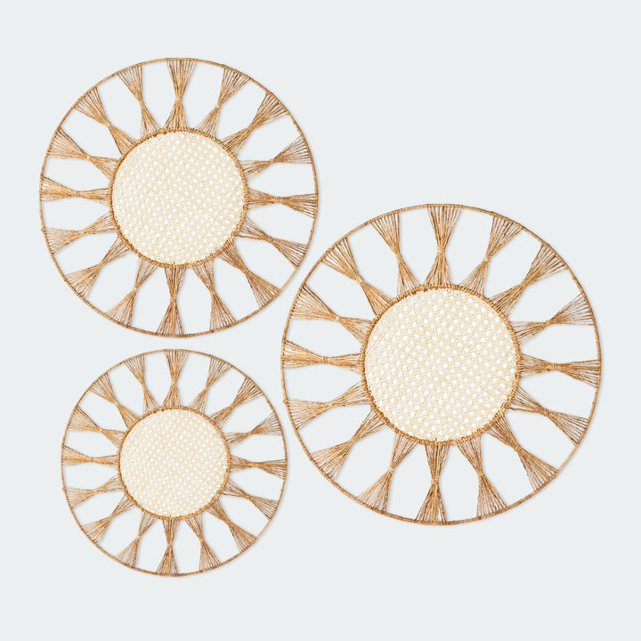 Brown Sunflower Wall Decor Set of 3 from Artera Home