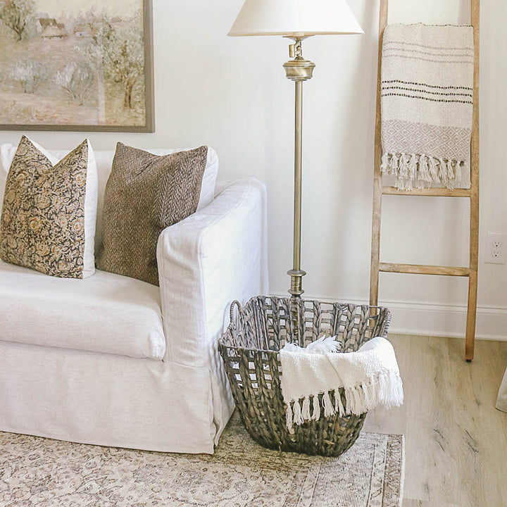 Dark Brown Open-weave Basket Set with Handles from Artera Home