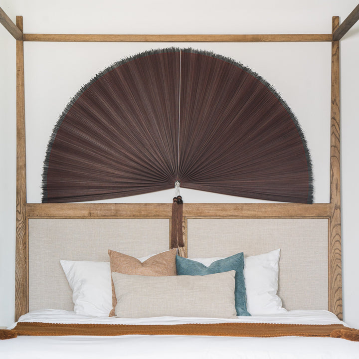 Deep Red Bamboo Folding Fan Wall Decor from Artera Home