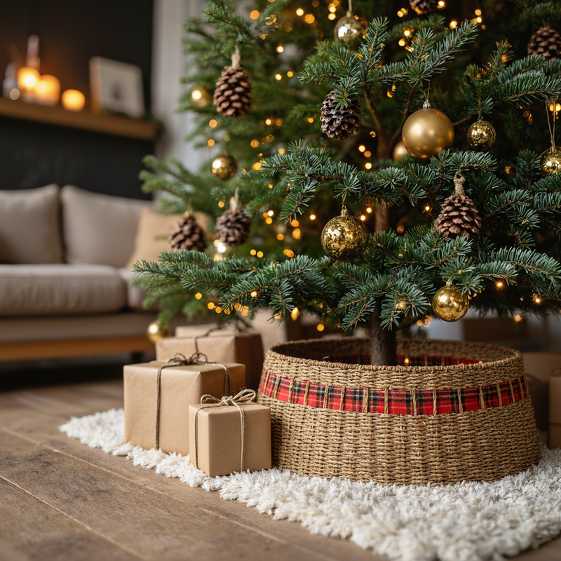 Woven Christmas Tree Collar - 24inches