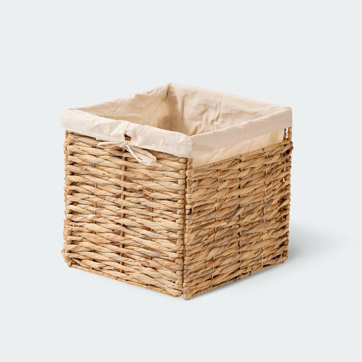 Foldable Water Hyacinth Wicker Basket Set of 2 from Artera Home