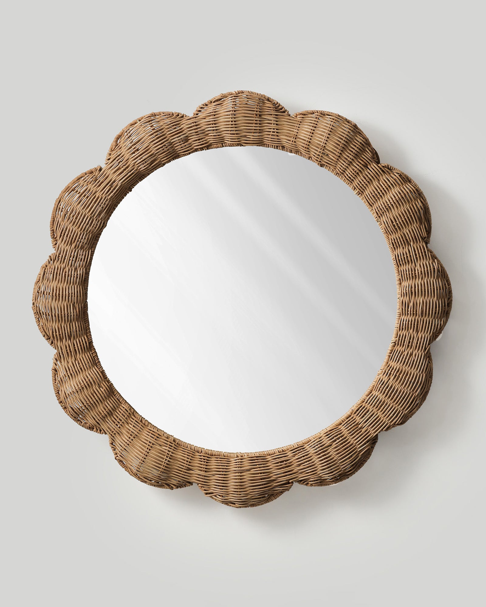 Bud-edge Round Mirror