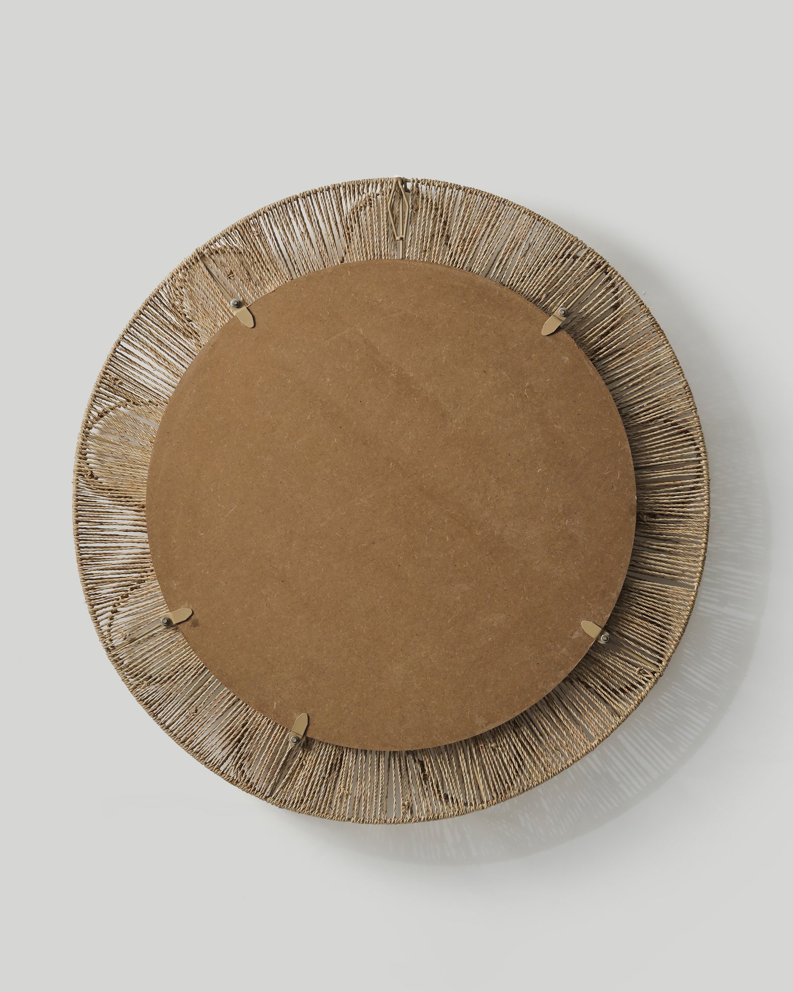 Pleated-wave Round Mirror