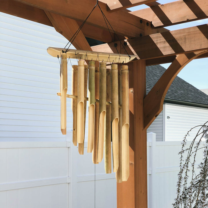 Large Bamboo Wind Chime 12 Tubes from Artera Home