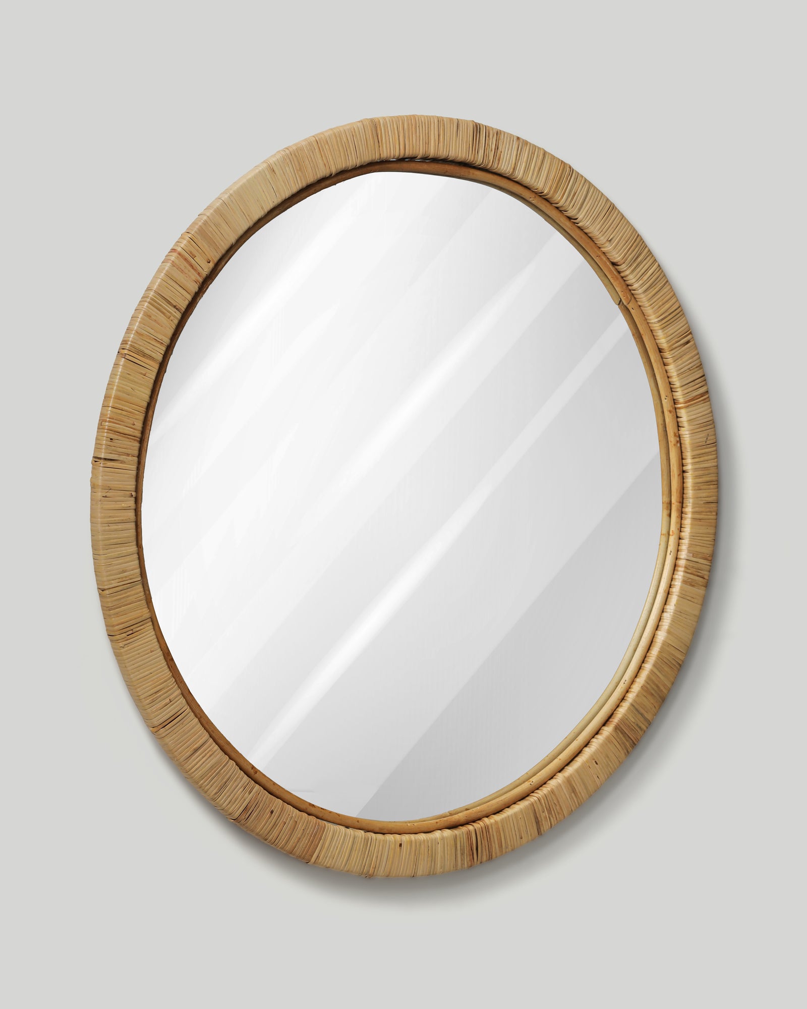 Rattan Round Wall Mirror
