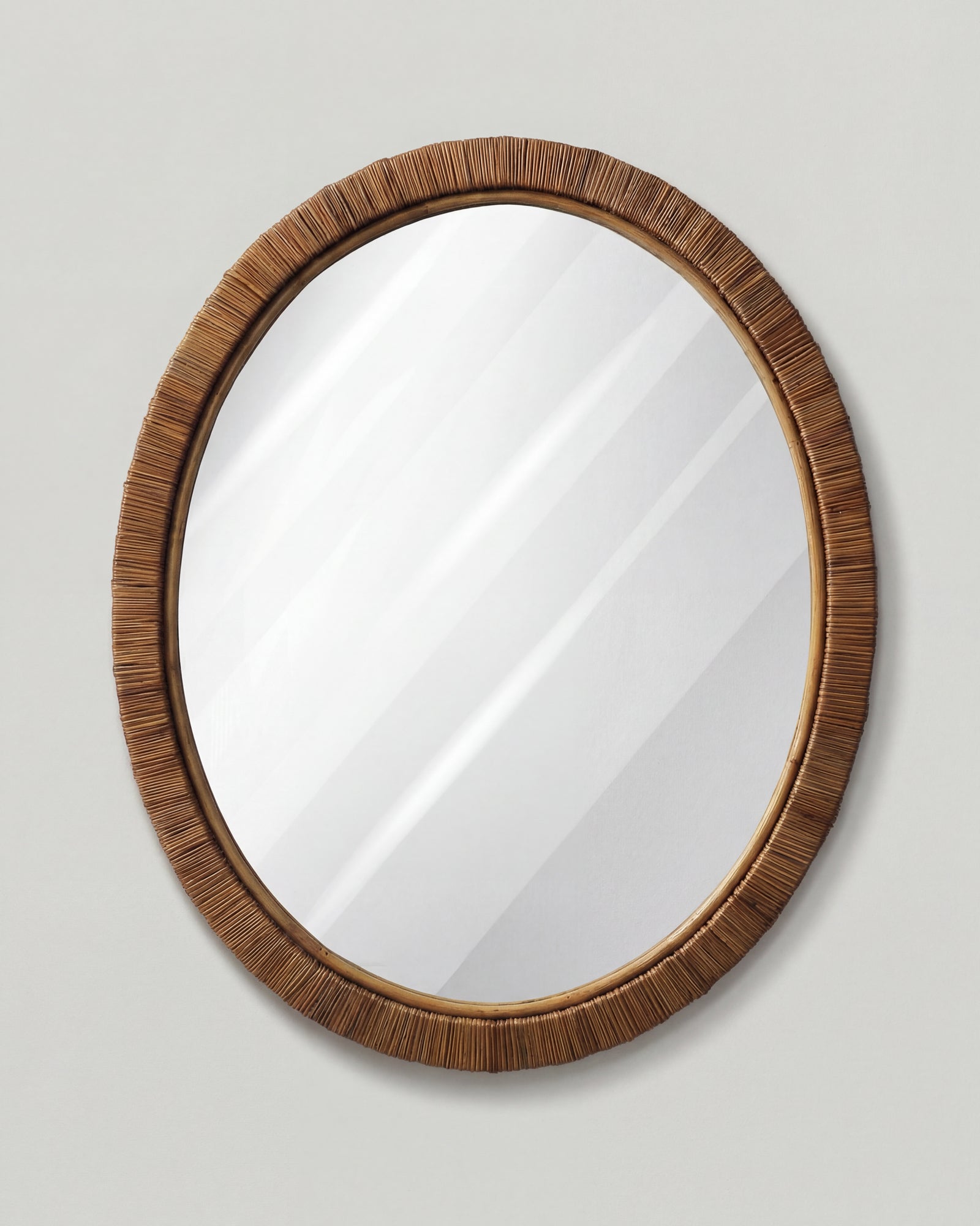 Rattan Round Wall Mirror