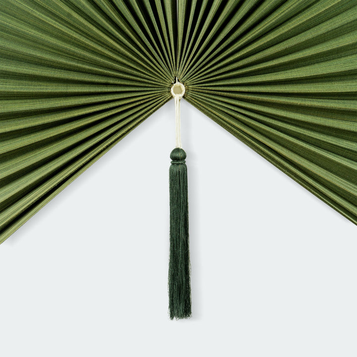 Moss Green Bamboo Folding Fan Wall Decor from Artera Home