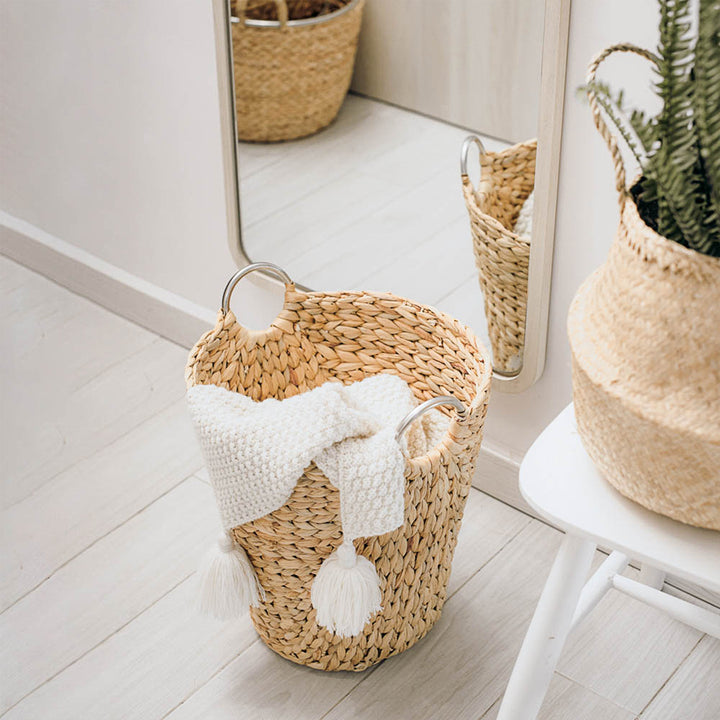 Natural Brown Standing Basket with Handles from Artera Home