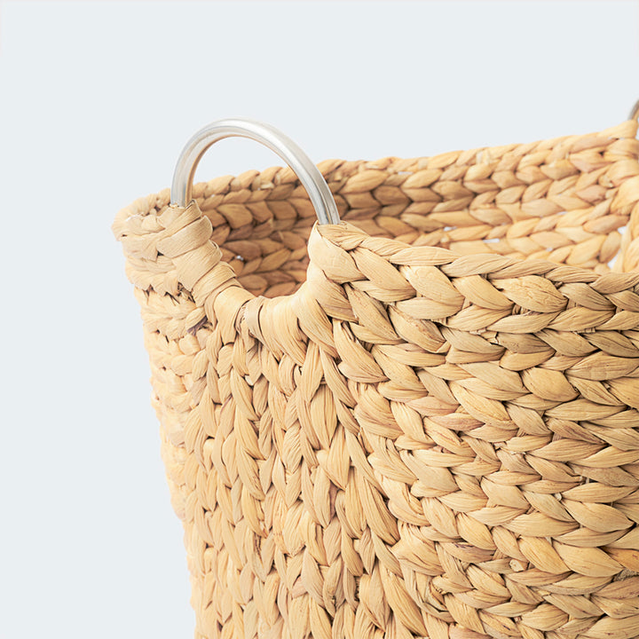 Natural Brown Standing Basket with Handles from Artera Home