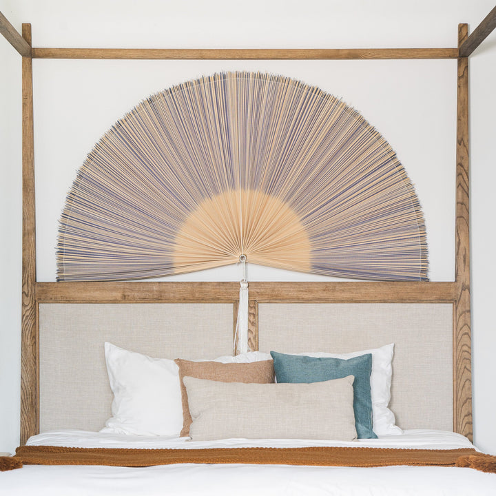 Purple Bamboo Folding Fan Wall Decor from Artera Home