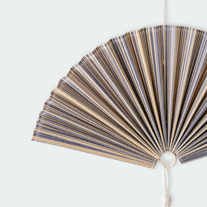 Purple Bamboo Folding Fan Wall Decor from Artera Home