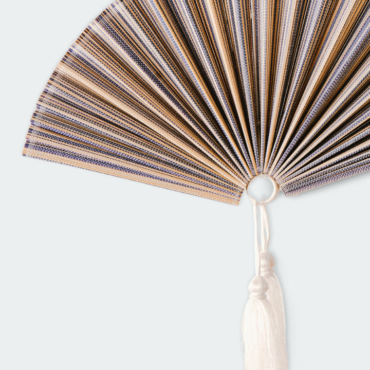 Purple Bamboo Folding Fan Wall Decor from Artera Home