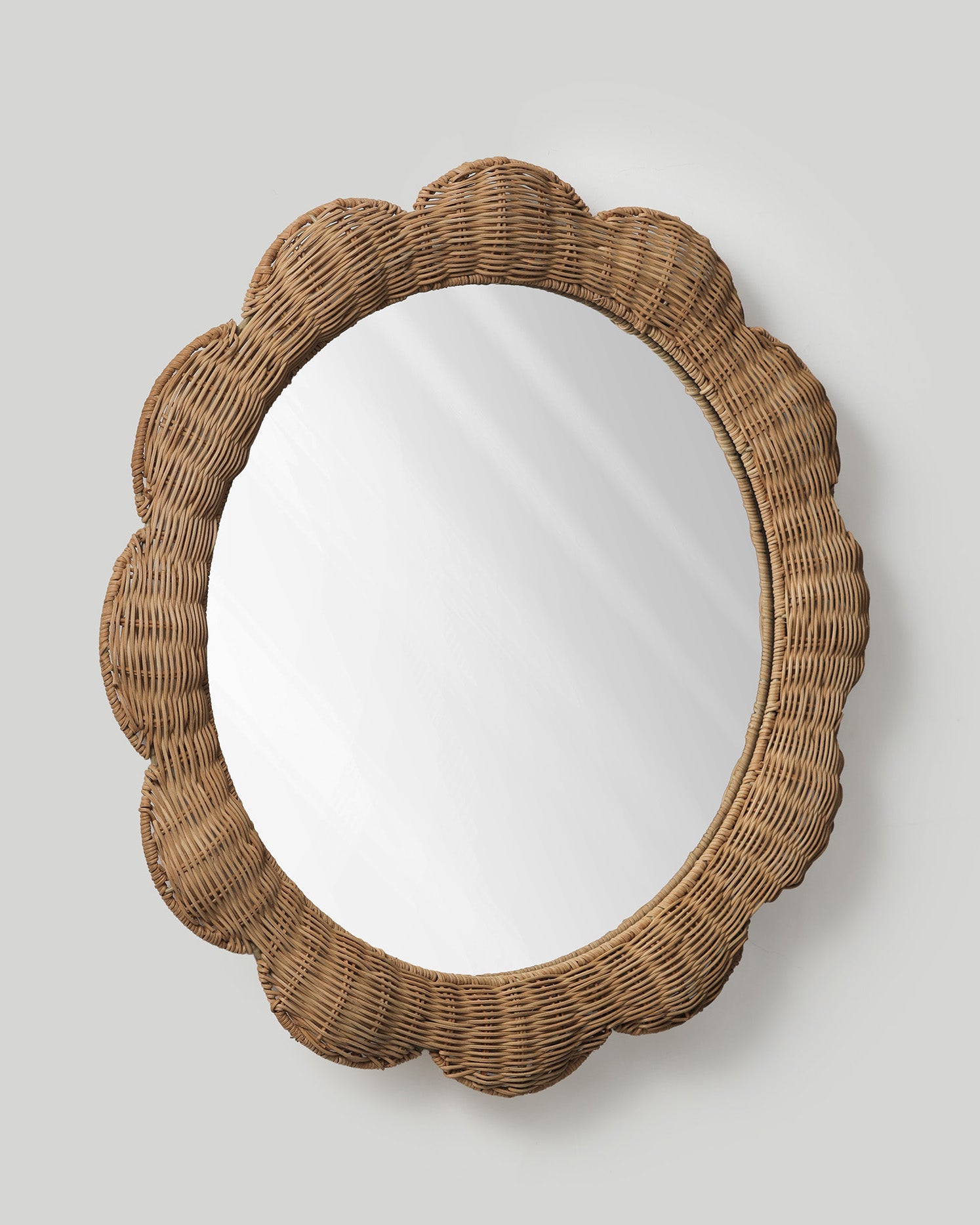 Bud-edge Round Mirror