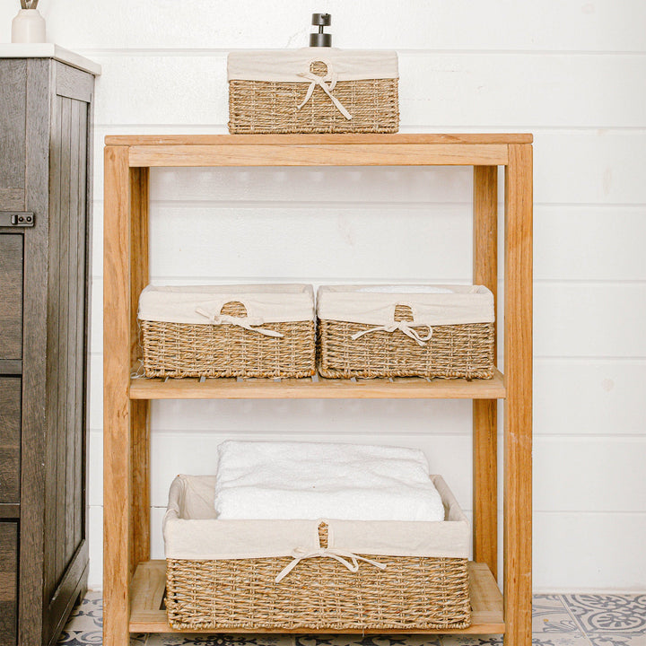 Seagrass Wicker Basket Set Of 4 With Liners from Artera Home