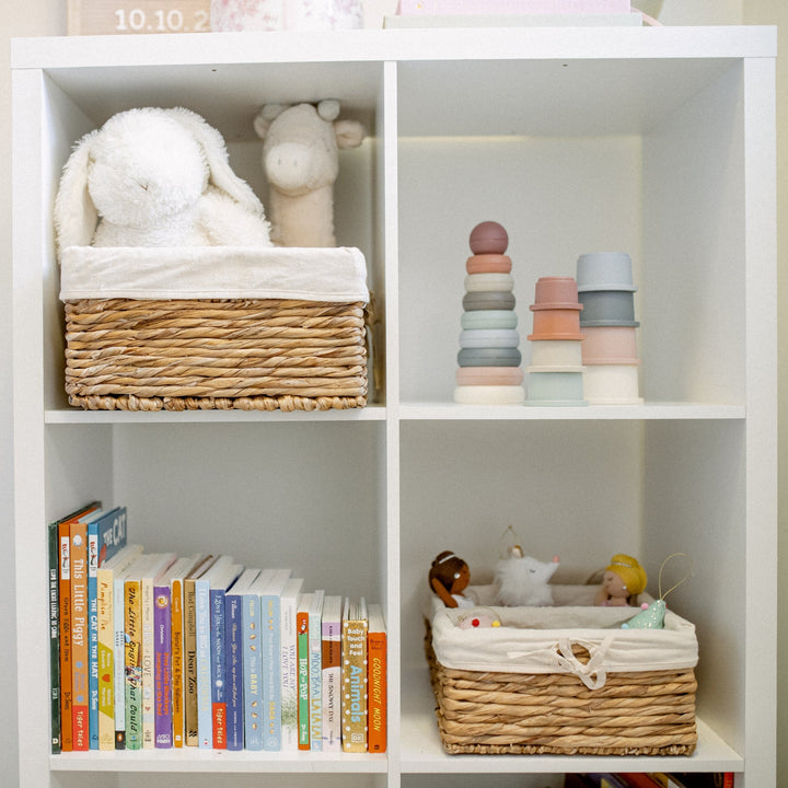 Stackable Water Hyacinth Wicker Basket Set from Artera Home