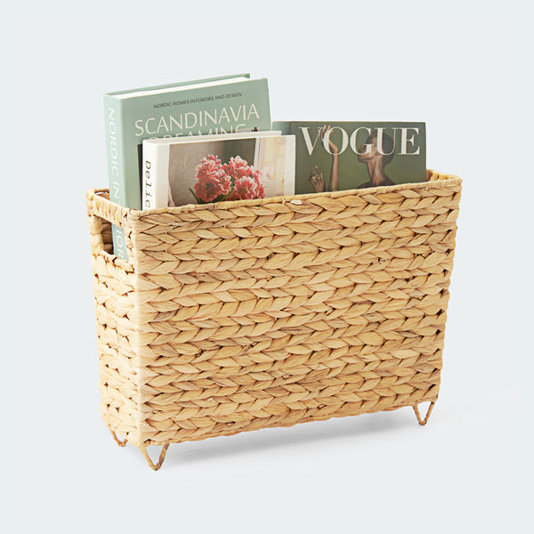 Standing Rectangular Hyacinth Storage Basket from Artera Home