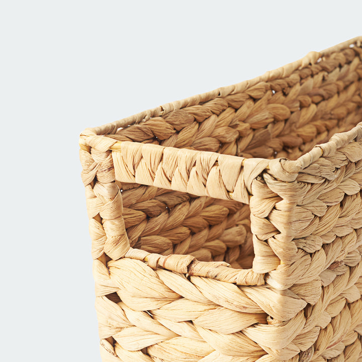 Standing Rectangular Hyacinth Storage Basket from Artera Home