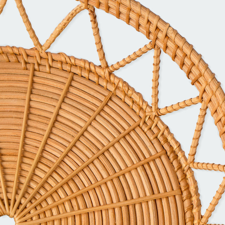 Varied-Brown Rattan and Bamboo Wall Decor Set from Artera Home