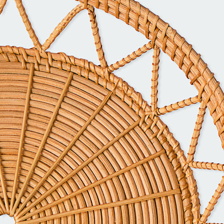 Artera Home Varied-Texture Circular Wall Basket Decor Set