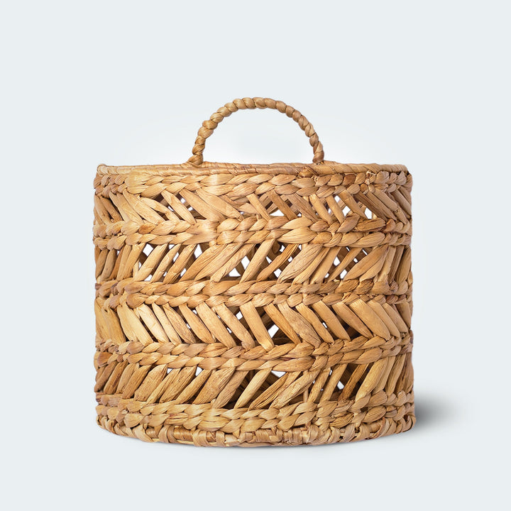 Water Hyacinth Wall Basket Decor With Handles from Artera Home