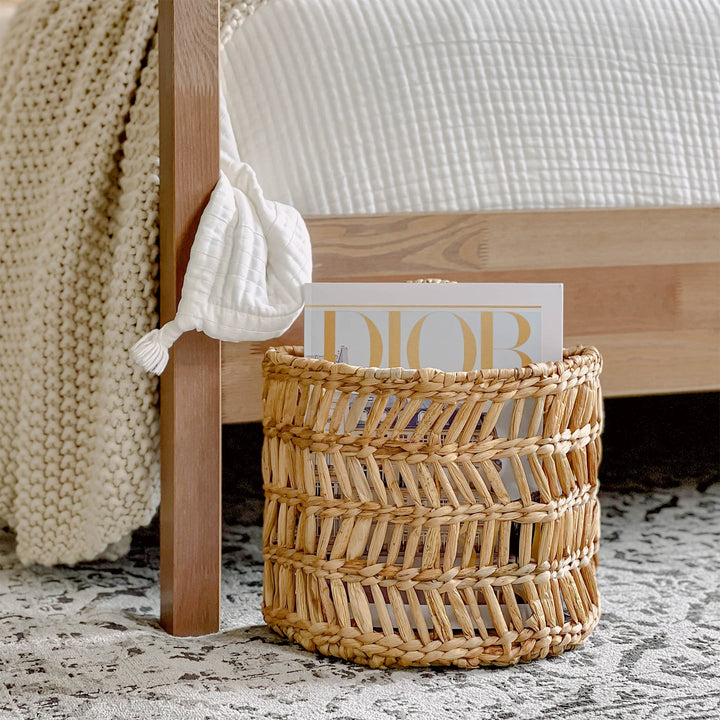 Water Hyacinth Wall Basket Decor With Handles from Artera Home