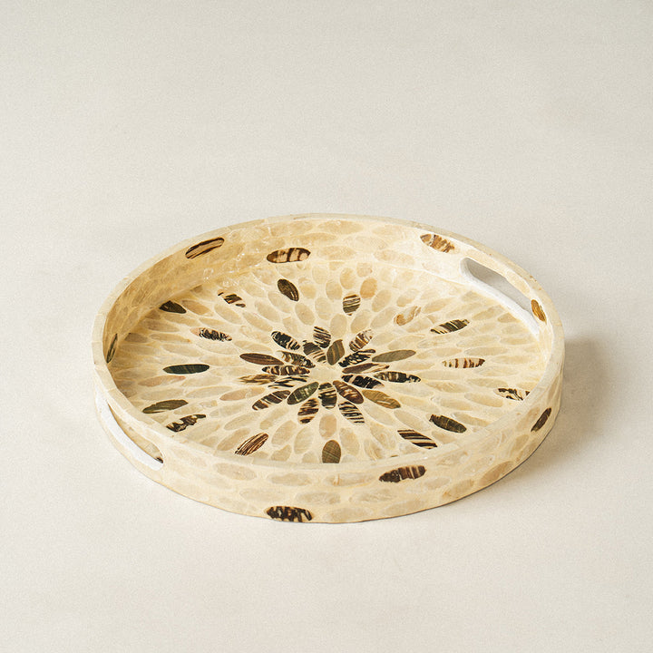 Artera-Home-floral-mother-of-pearl-round-woven-tray