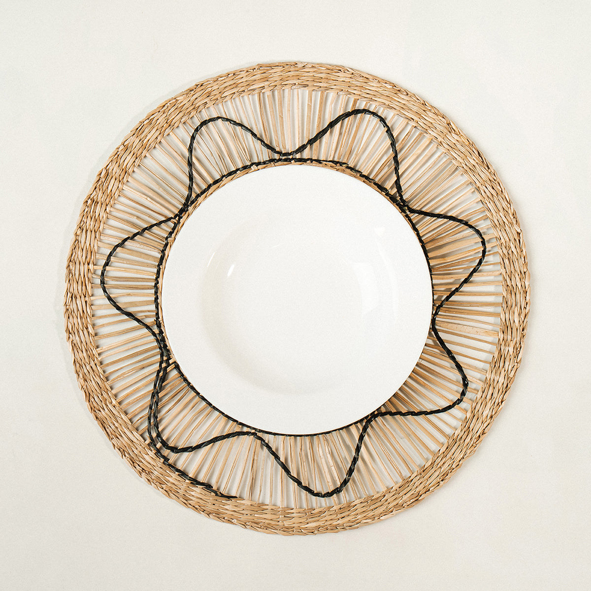 round seagrass placemat set of 6