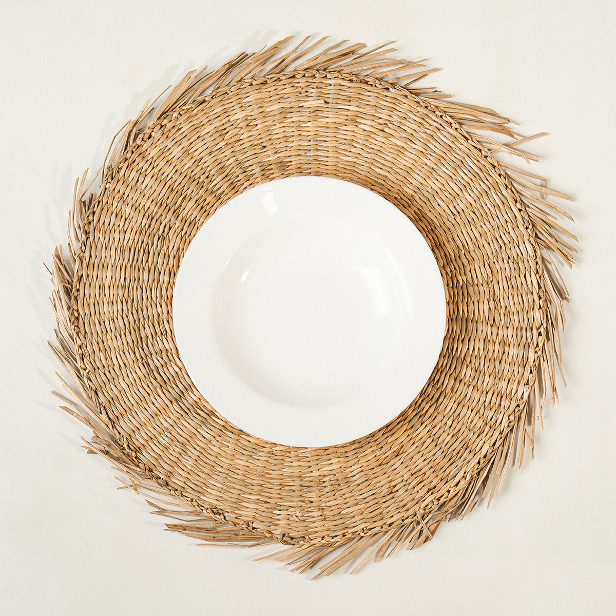round woven seagrass placemat set of 6