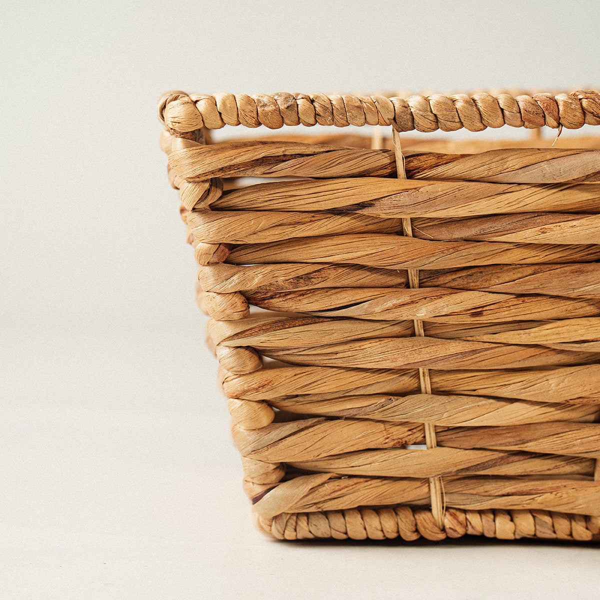 water hyacinth wicker basket handles set of 4