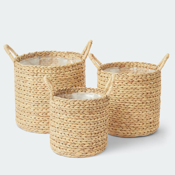 Thuong Kiem Plant Wicker Basket - Set of 3